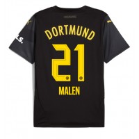 Borussia Dortmund Donyell Malen #21 Vieraspaita 2024-25 Lyhythihainen